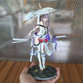 Crimson Battle Maiden Gk Figure, Exquisitely Painted Anime Statue With Official Aesthetic, Premium Display Model