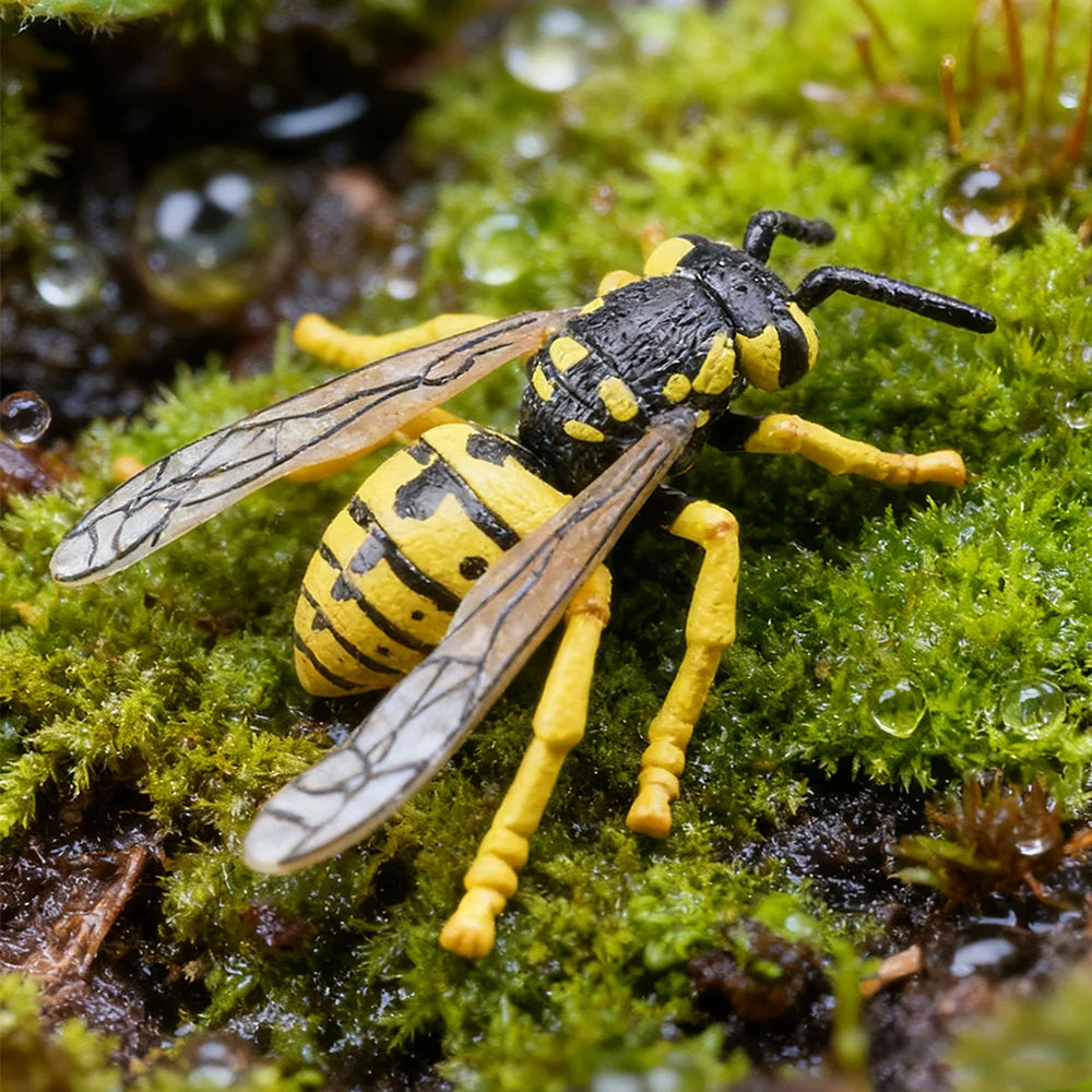 Toymany Simulation Insect & Beetle Wasp Animal Model Toy Mini Figures Dolls Action Figurines Toys Children Gift Cake Decor