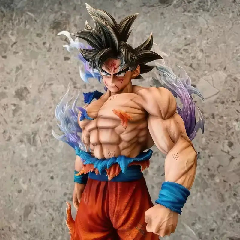 42cm Dragon Ball Son Goku Action Figure - Migatte No Gokui Collectible Model Doll Statue for Kids Birthday Gifts