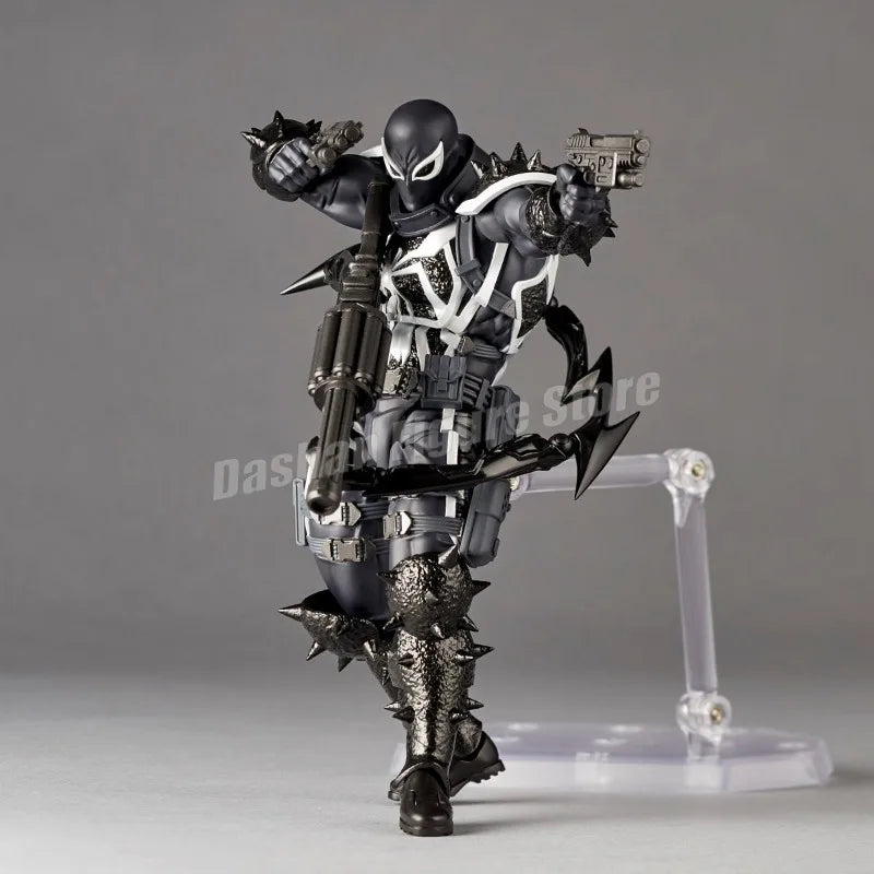 Fantastische Yamaguchi Revoltech Agent Venom Actionfiguren-Kollektion: Superheld Eugene Thompson Venom Figur, Modellspielzeug, Geschenkidee