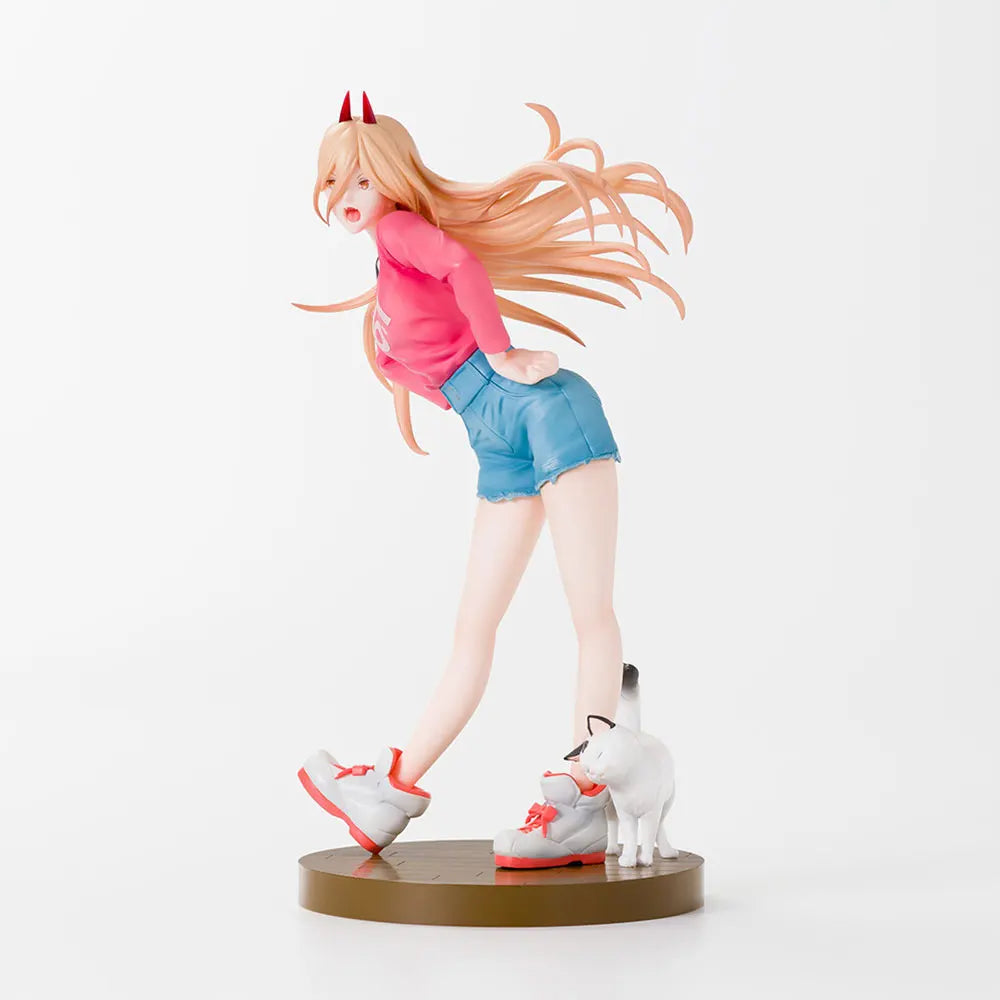 15CM Аниме CHAINSAW MAN Фигура POWER Седнало положение Аниме Модел Играчки Подаръци Колекция Декорация Орнаменти PVC