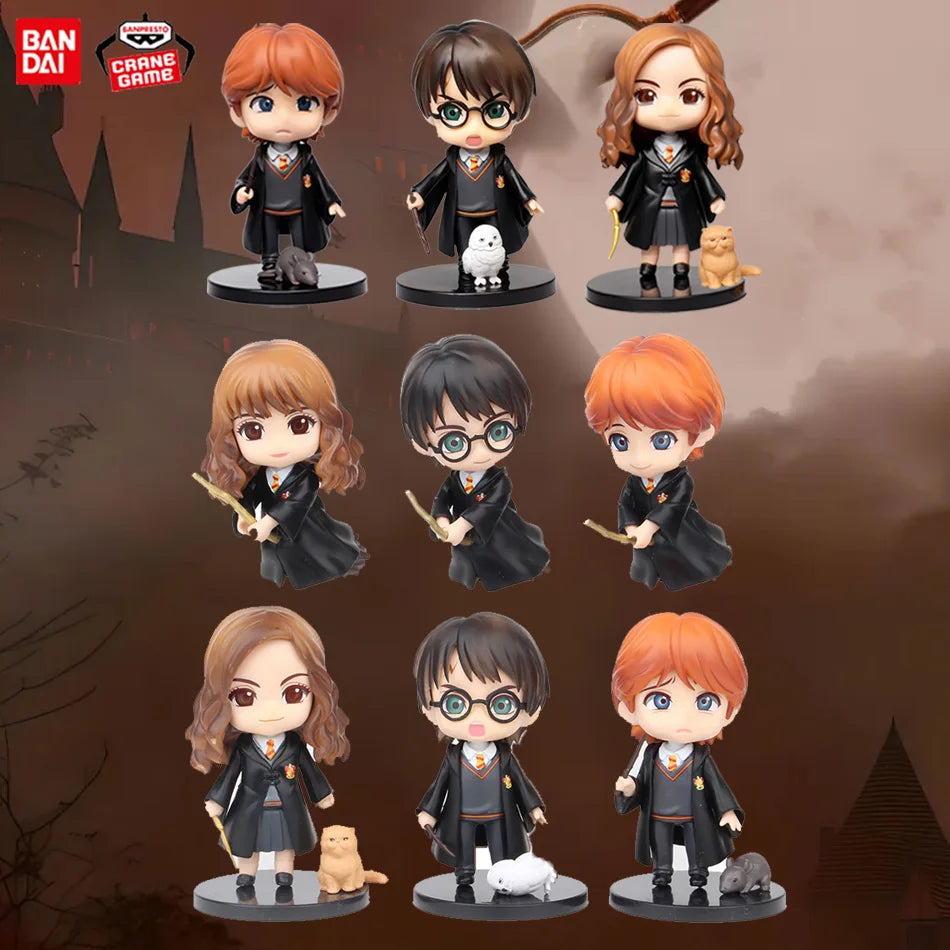 10cm Original Q Posket  Series Version Role Draco Malfoy Hermione Action Figure Anime Collectible Kids Doll