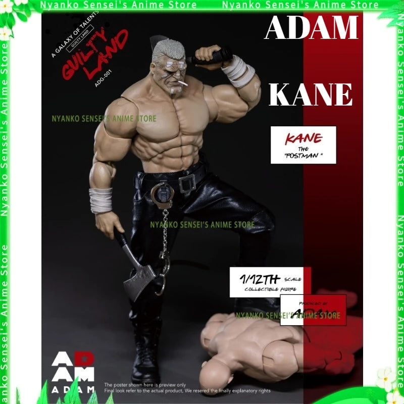 In Stock ADAM GUILTY LAND KANE Postman 1/12 Scale Sin City Fabric Outfit Soldier Action Figure Anime Model Toy Gift Collectible