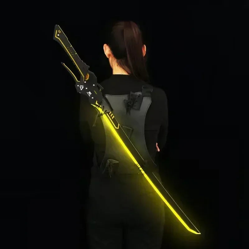108cm/42.52in Cyberpunk Lightsaber Ghost Walker GRAY RAVEN Sirius Toy Katana Cosplay Display With Strap Game Peripheral Boy Gift