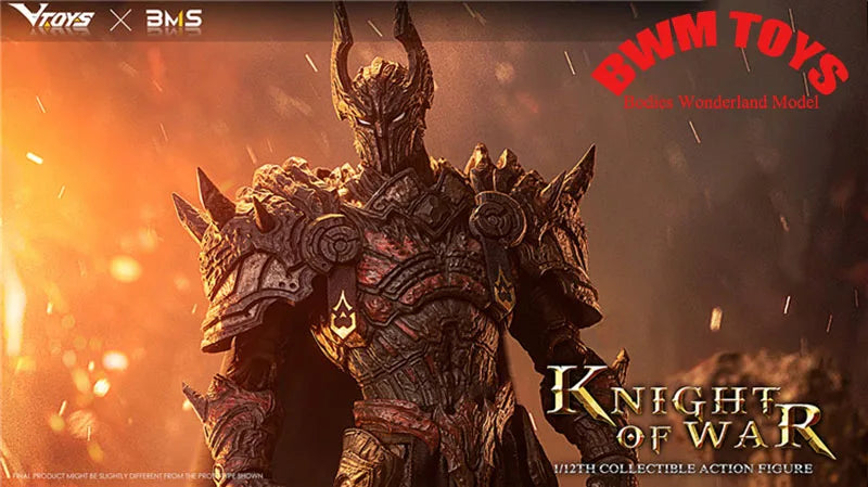 VTOYS X BMS VSD005 1/12 Scale Collectible 18.5cm Knight of War Ruthless Knight Movable Anime Action Figure Model for Fans Gifts