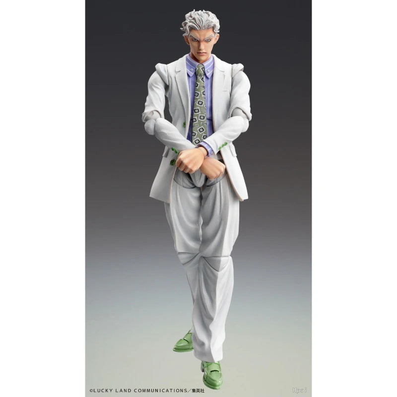 Medicos Super Action Statue Yoshikage Kira 16cm JoJo Diamond Is Unbreakable Figure Original Gifts Toys Model Garage Kit Kawaii