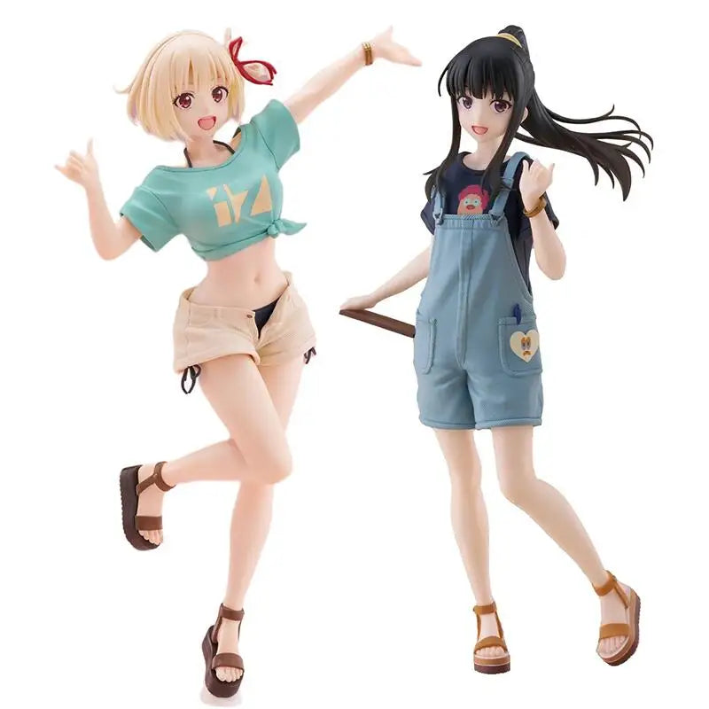 Genuine Taito Lycoris Recoil AFG DC Coreful Figure Loungewear Hawaii Ver Inoue Takina Nishikigi Chisato Anime Figure Model Gift