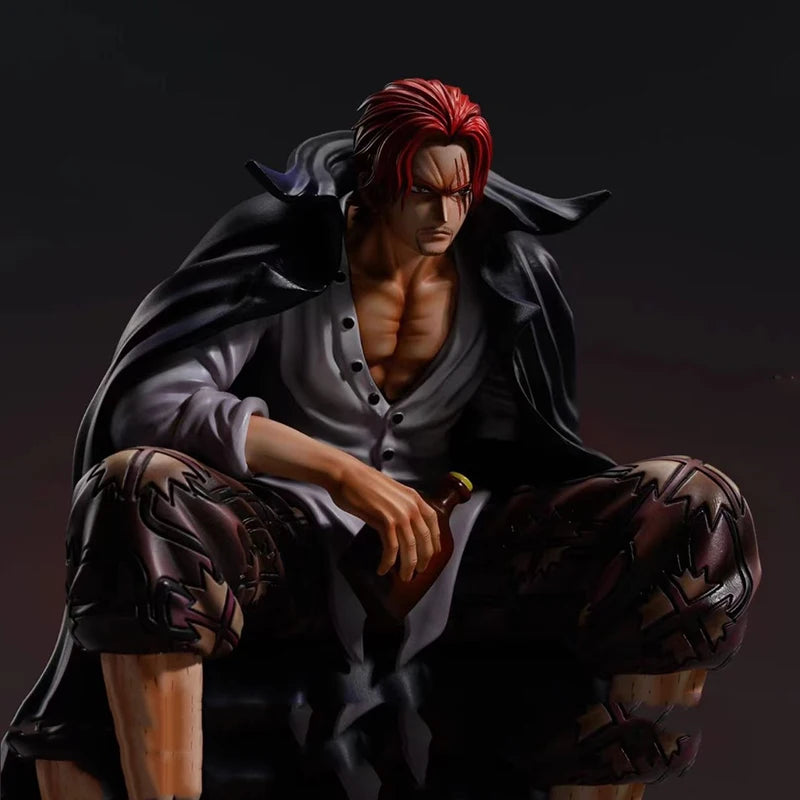 17 см One Piece Shanks Аниме Фигурки Филм Червен Йонко Червена Коса Shanks Екшън Фигурка PVC Статуя Фигурка Модел Декорация Кукли Играчки