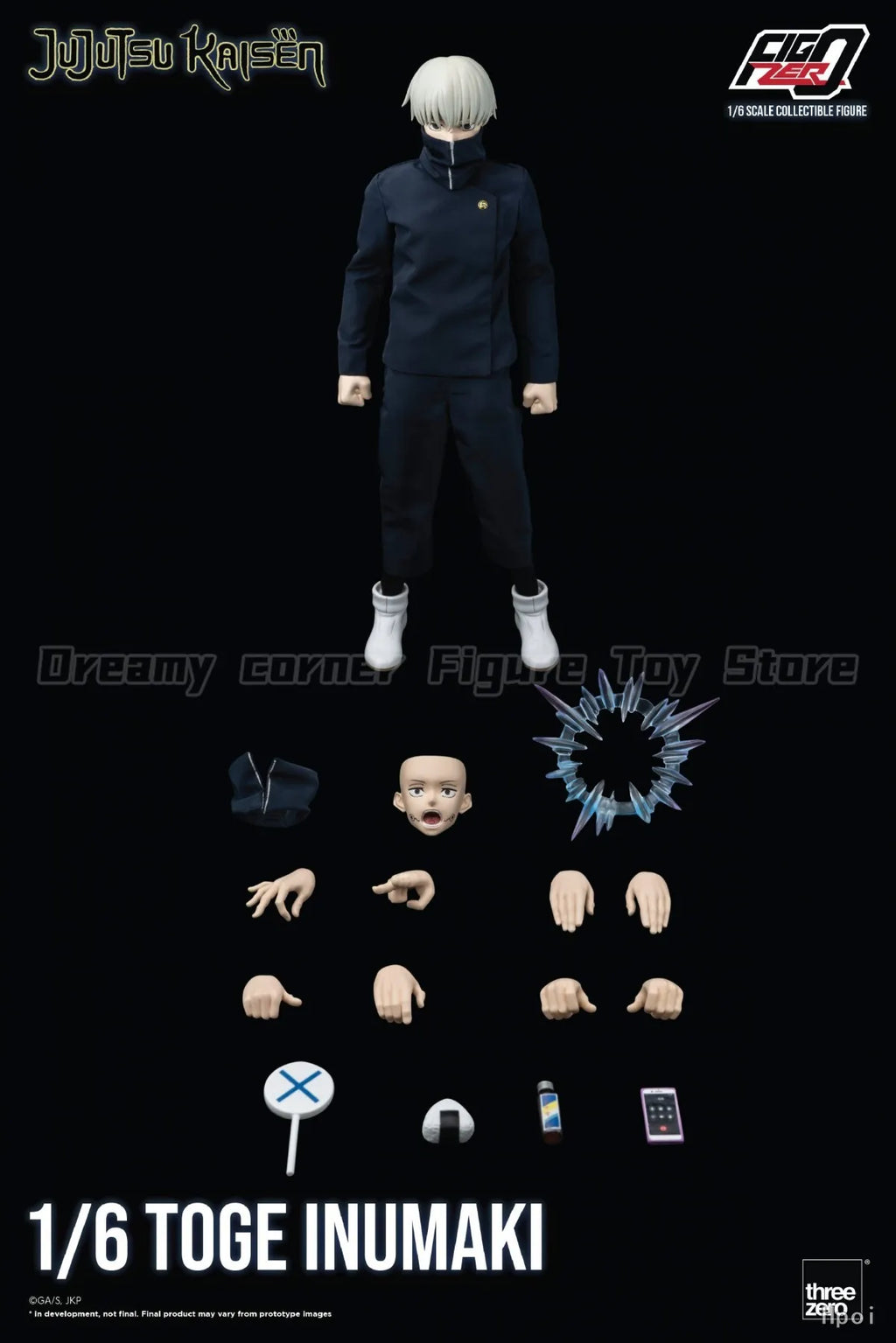 【In Stock】Original Threezero FigZero Jujutsu Kaisen Toge Inumaki 1/6 Action Figure Toy Model Collection