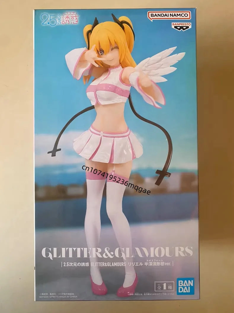 In Stock Bandai 2.5 Dimensional Seduction RIRISA AMANO Lily Elu Ariel Anime Action Figures Model GLITTER & GLAMOURS Ornaments