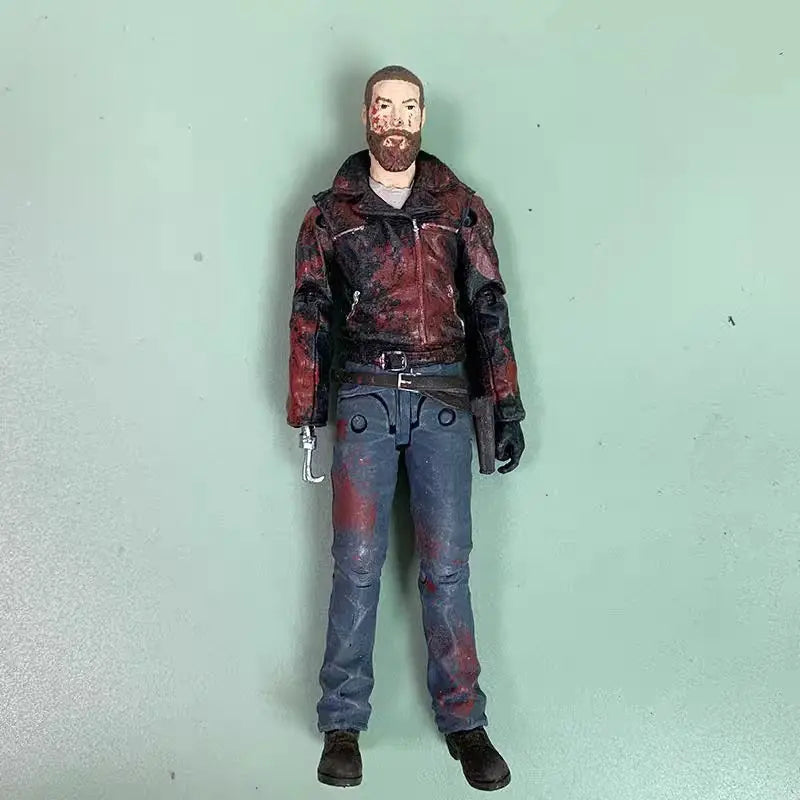 Genuine Bulk 5 Inch Action Figure Rick Grimes Morgan Jones Andrea Pvc Anime Model Collectible Toy