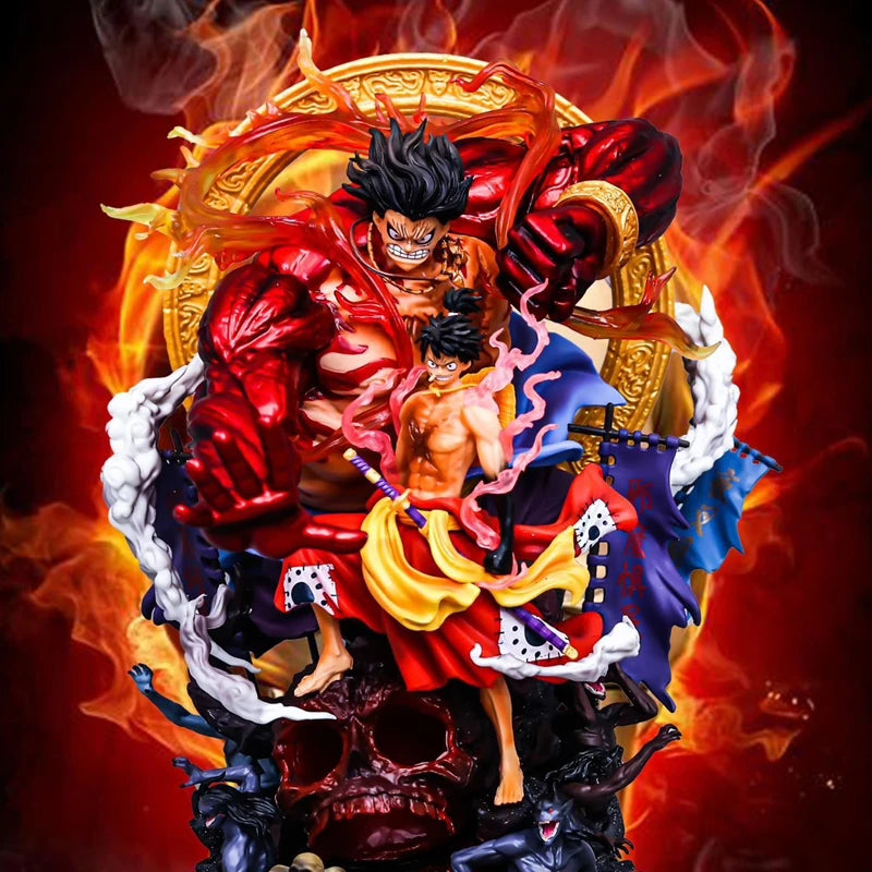 One Piece Fudo King Luffy King of Thieves and the Kingdom of Pirates and the flow of Sakura ghost island Luffy Collectible Model