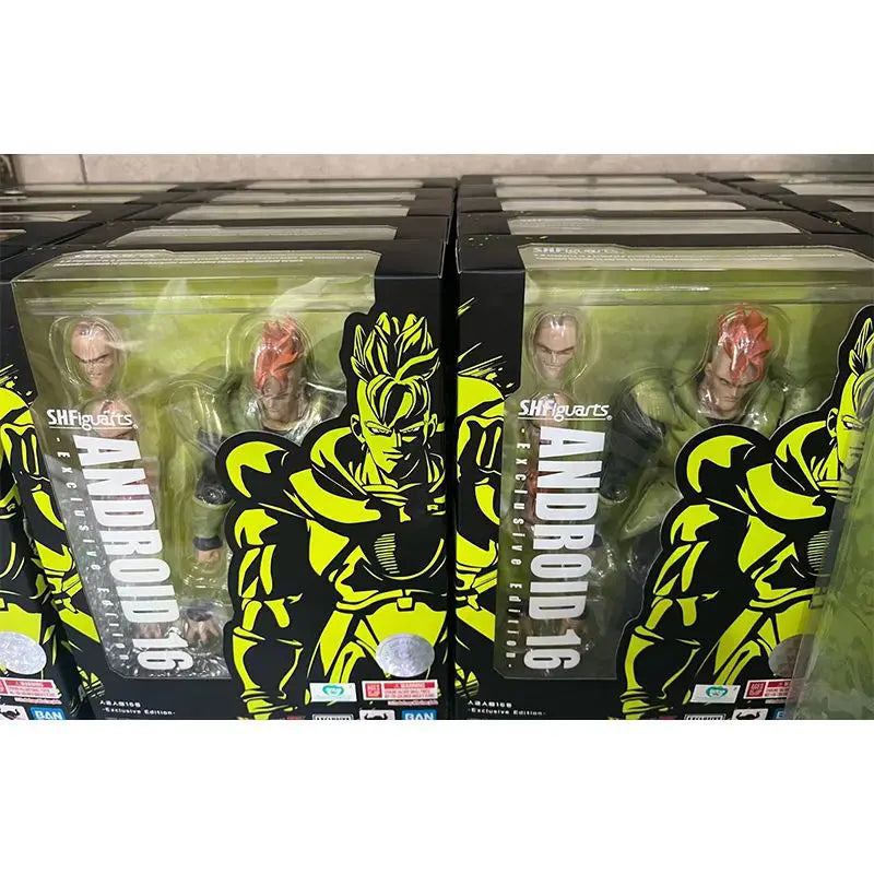 Original Bandai SHFiguarts SDCC Dragon Ball ANDROID 16 In Stock Anime Action Collection Figures Model Toys