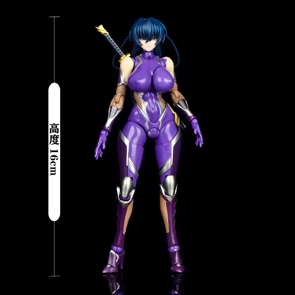 18cm Taimanin Asagi 3 Action Figure Mizuki Yukikaze Igawa Sakura Asagi Figurine Collectible Toy Birthday Pvc Model Doll Gifts