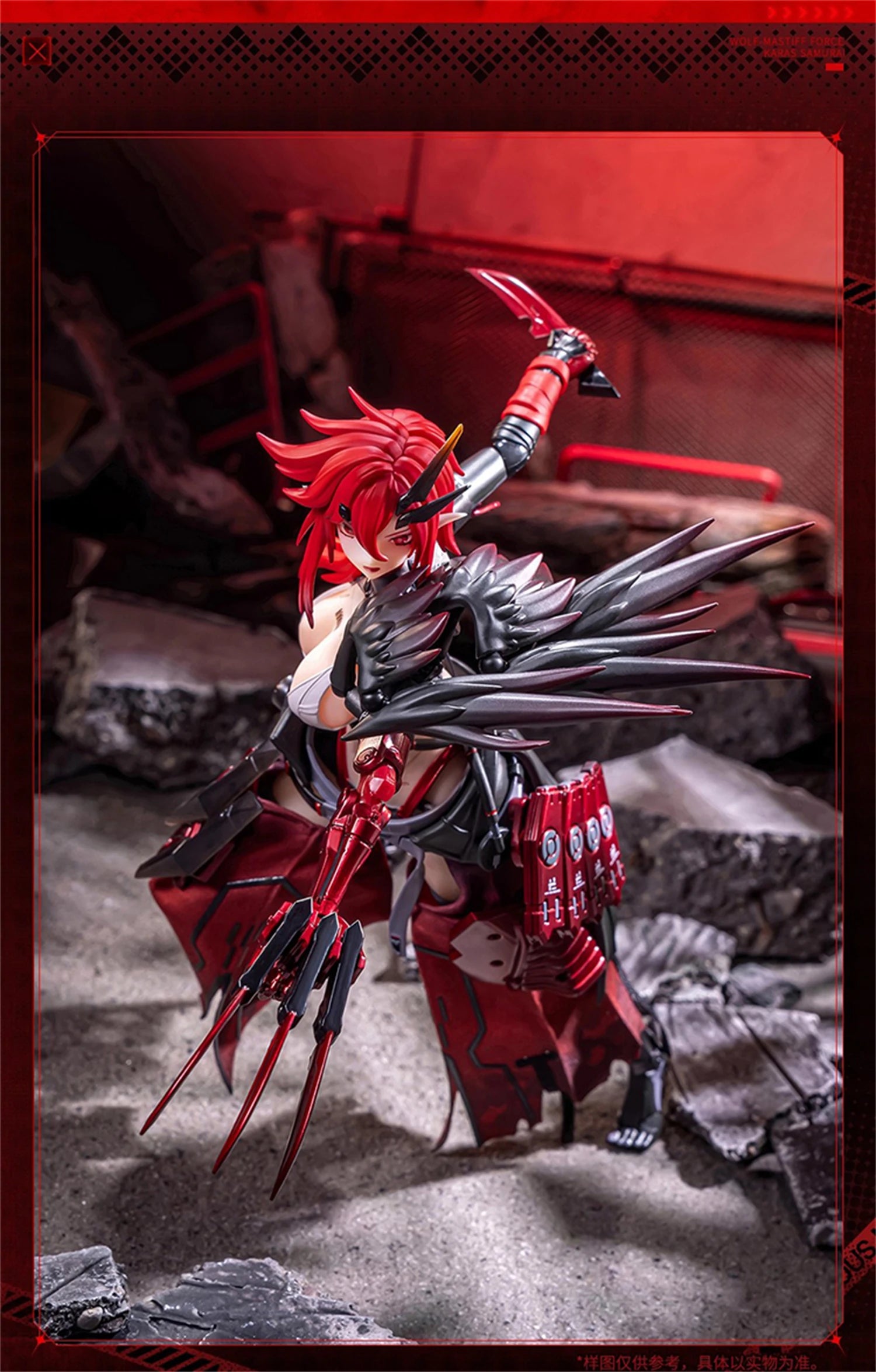 【IN STOCK】Nuclear Gold Reconstruction Animester Wolf Mastiff Force 1/9 Mobile Suit Girl Action Figure