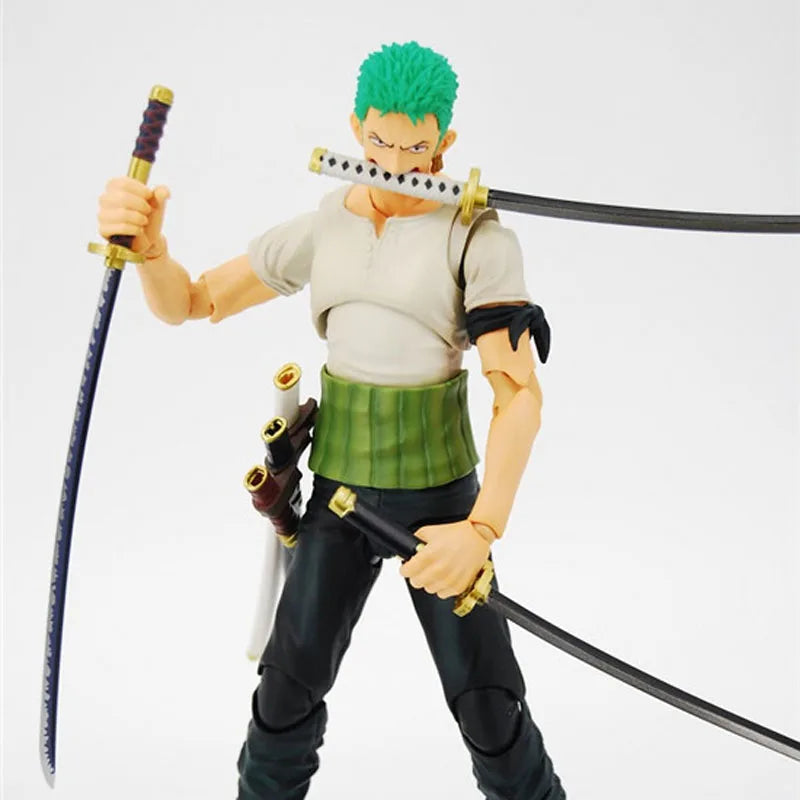 Anime One Piece Roronoa Zoro Past Blue Variable Boxed 18cm PVC Actionfigur Sammlung Modell Puppenspielzeug Geschenk