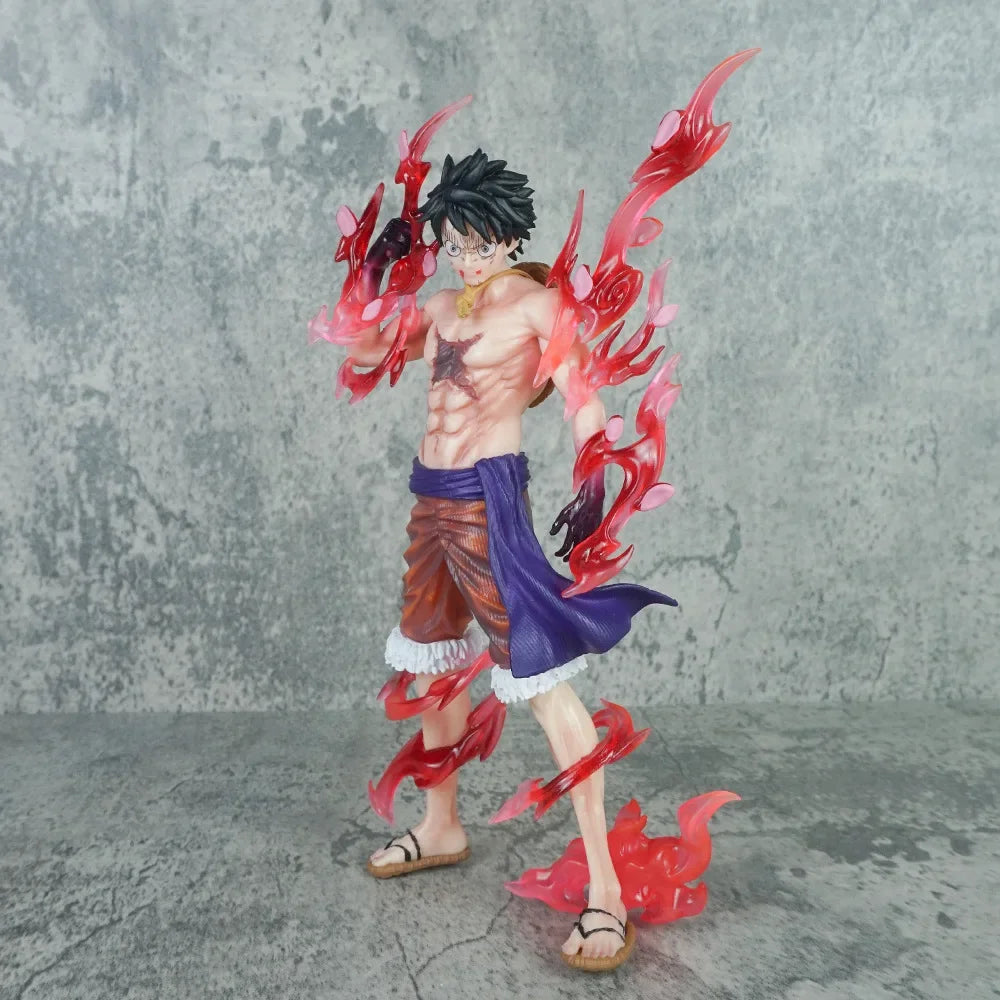 One Piece Luffy Model Anime Figures Monkey D. Luffy Flowing Cherry Action Figures PVC Anime Collection Doll Kids Toys Gift
