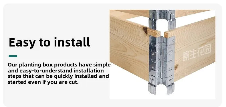 Garden Original Wooden Planting Boxes Framed Beds Vegetable Planting Planters Outdoor Patio Wooden Enclosures