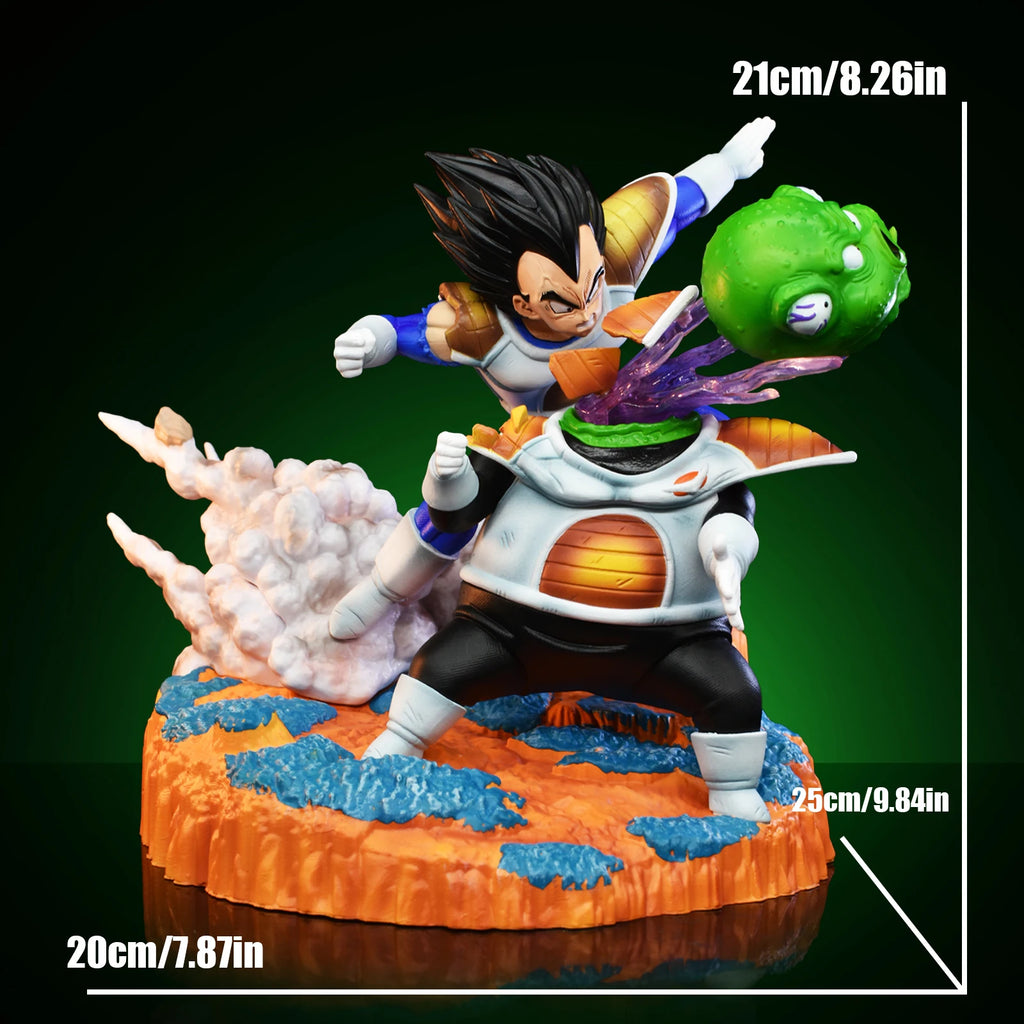 21cm/8.26in Anime Dragon Ball Z Vegeta vs Guldo Figure DBZ Ginyu Force Action Figure Statue Collection Model Toy Gift