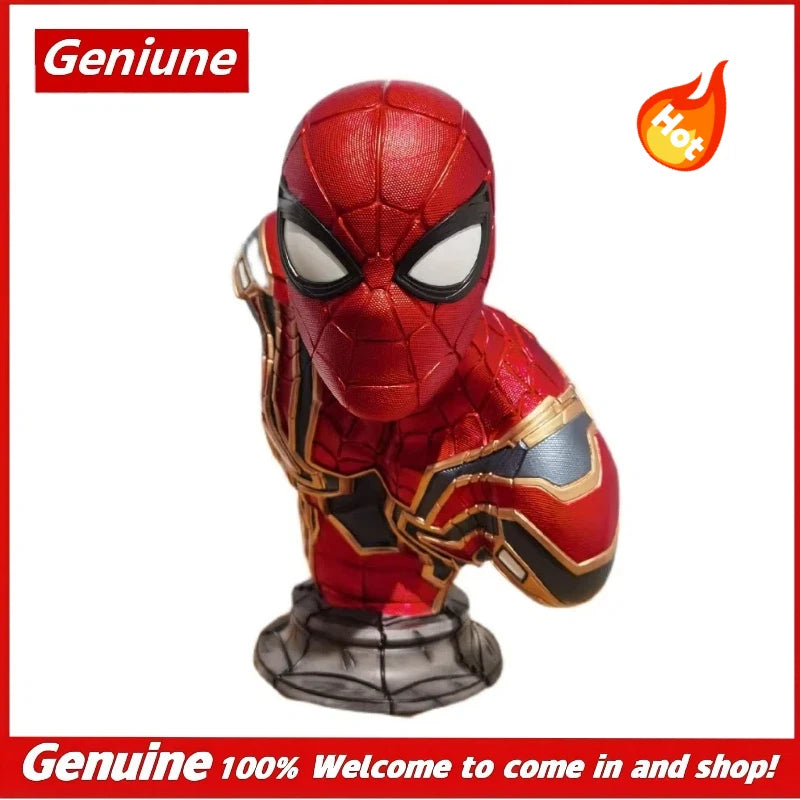 In Stock Marvel Spider-Man Bust Far From Home Movie Gk Resin Statue Collectible Superhero Figure Desktop Decor For Collectors