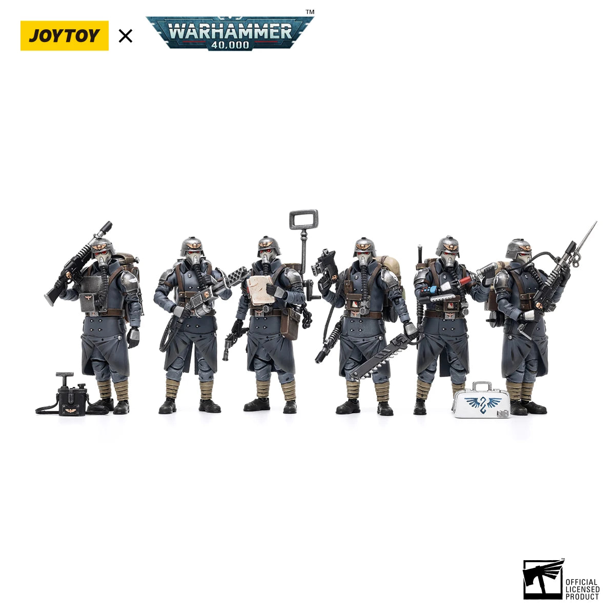 [Pre Order]JOYTOY Warhammer 40K1/18 Action Figure Astra Militarum Death Korps of Krieg Veteran Squad Anime figures Toys Model