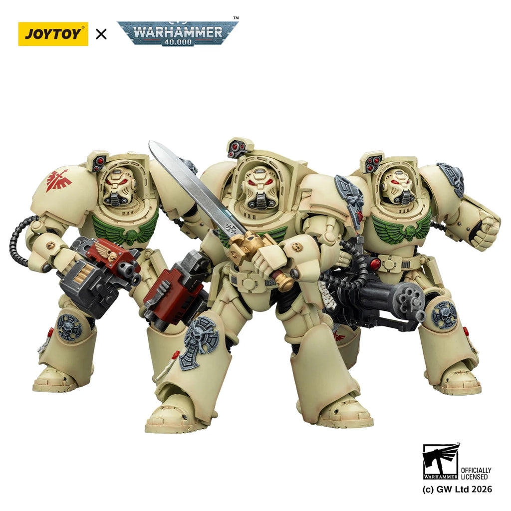 JOYTOY Warhammer 40k 1/18 Action Figures Terminator Black Templars Dark Angels Imperial Fists White Scars Salamanders Model Toys