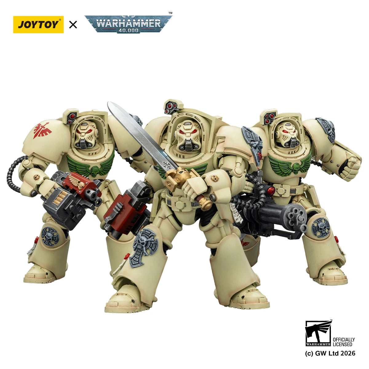 JOYTOY Warhammer 40k 1/18 Action Figures Terminator Black Templars Dark Angels Imperial Fists White Scars Salamanders Model Toys