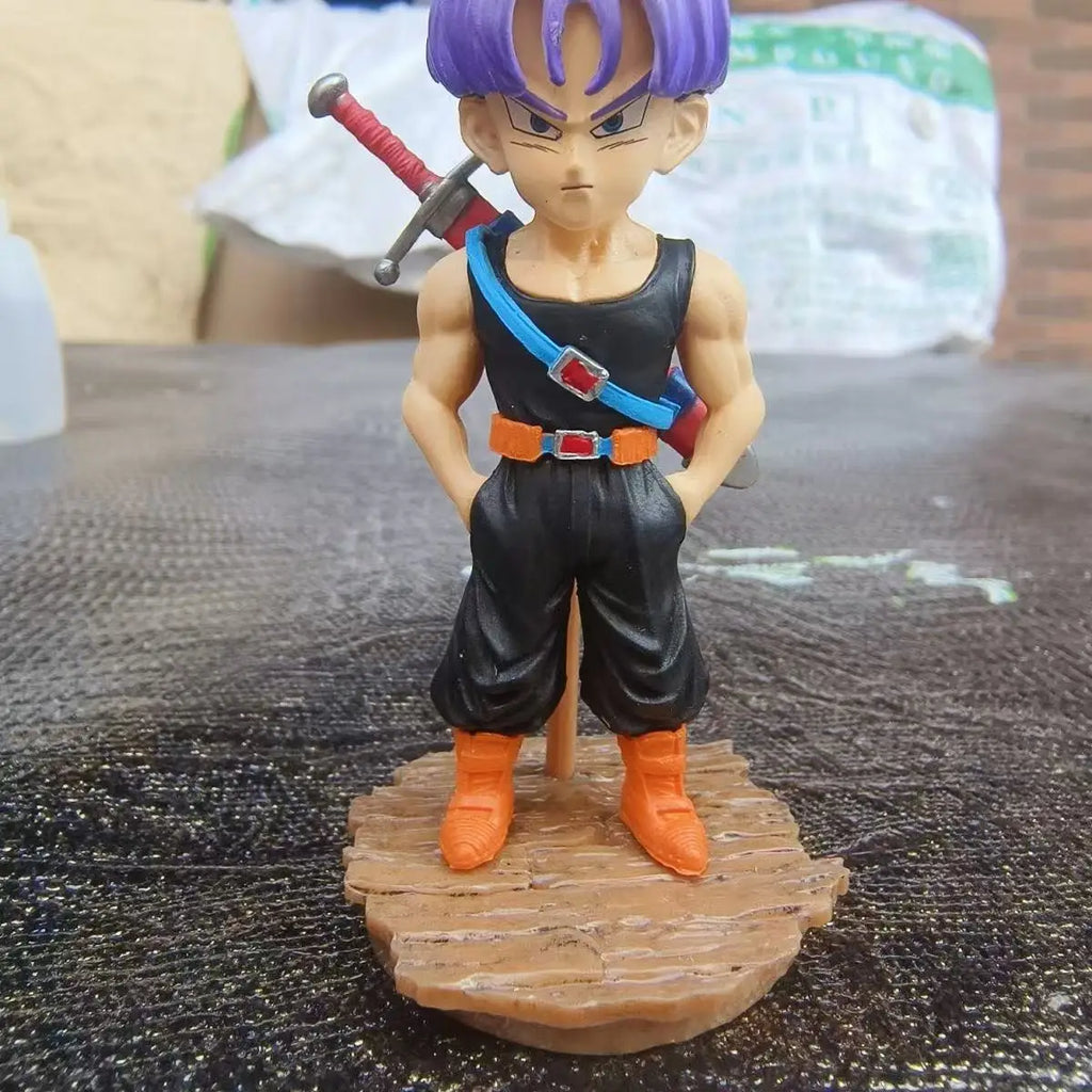 Dragon Ball Z 9cm Mini Trunks Figur Stehende Haltung Pvc Modell Statue Puppe Sammlung Dekoration Spielzeug Geschenk