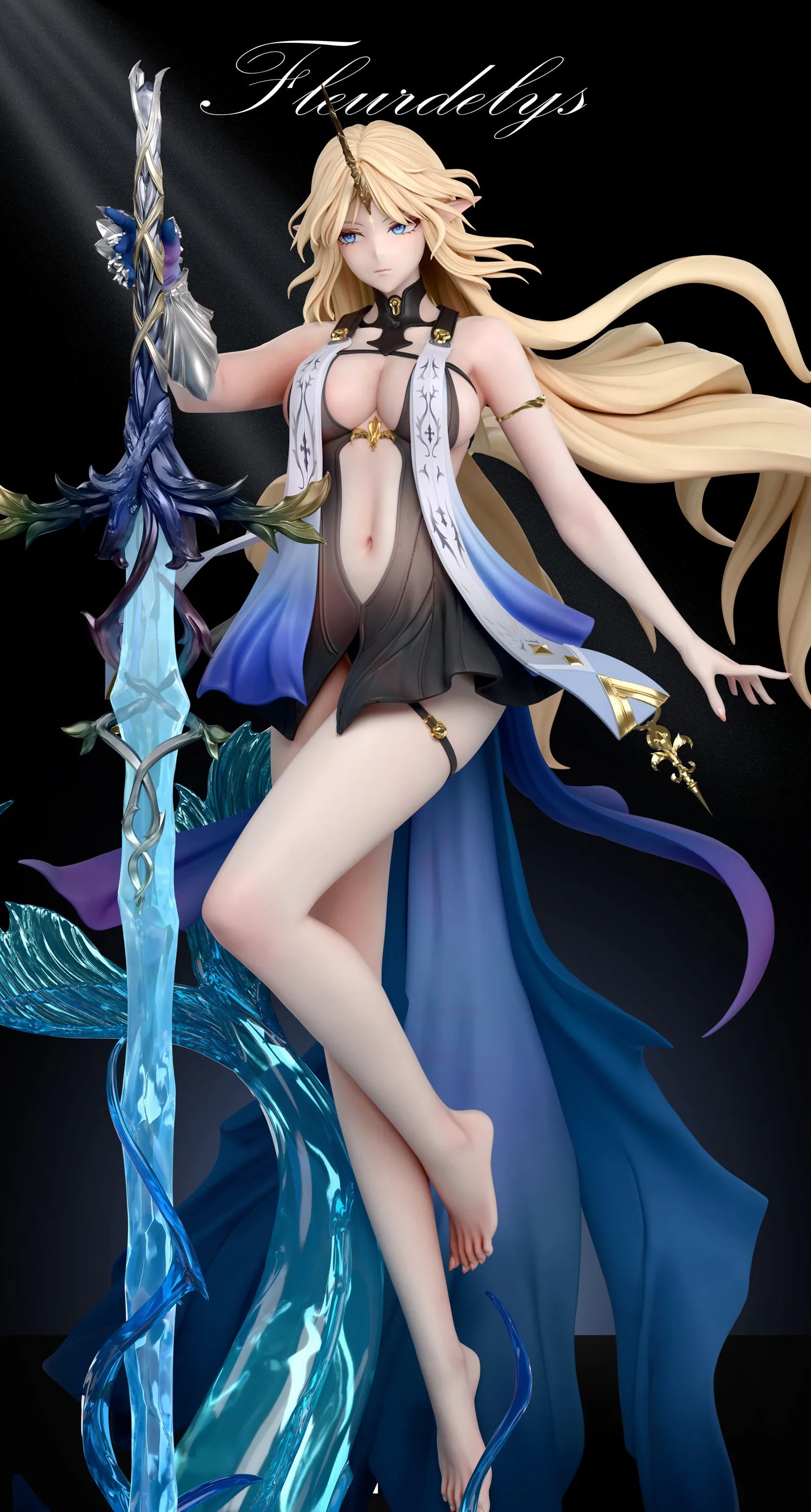 1/4 Resin Halo Studio Gk Wuthering Waves Cartethyia Game Action Figure Collectible Garage Kit Model Statue Toys Gift