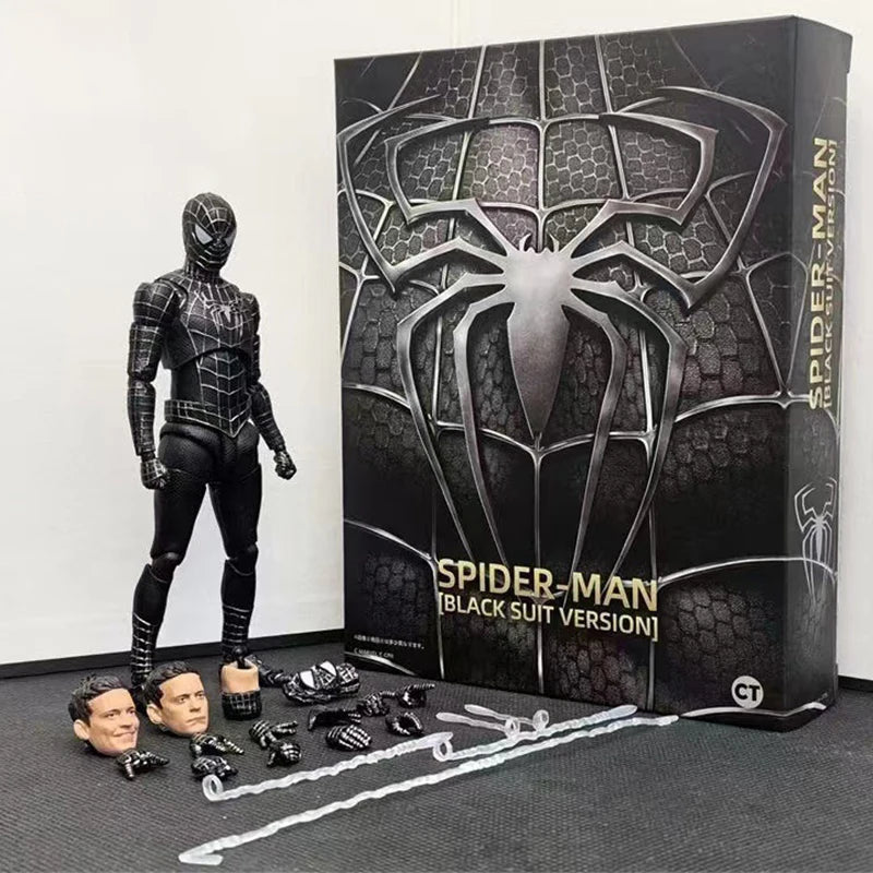 Spiderman 2099 Action Figure Black Suit Tobey Garfield Spider Man 3 Ml Legends Ct Toys Shf Venom Figuras S.H.Figuarts Model Gift