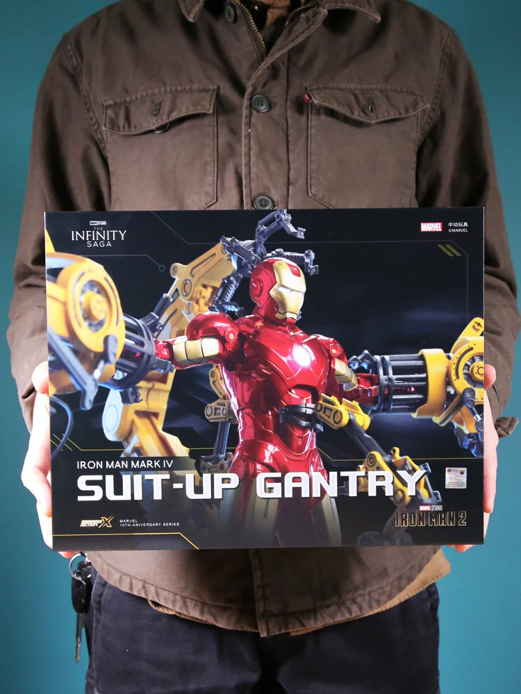Zd Toys Suit Up Gantry с MK4 Iron Man Gantry Оригинален 1/10 Тони Старк Модел Екшън Фигурка Колекционерска играчка Подарък за дете