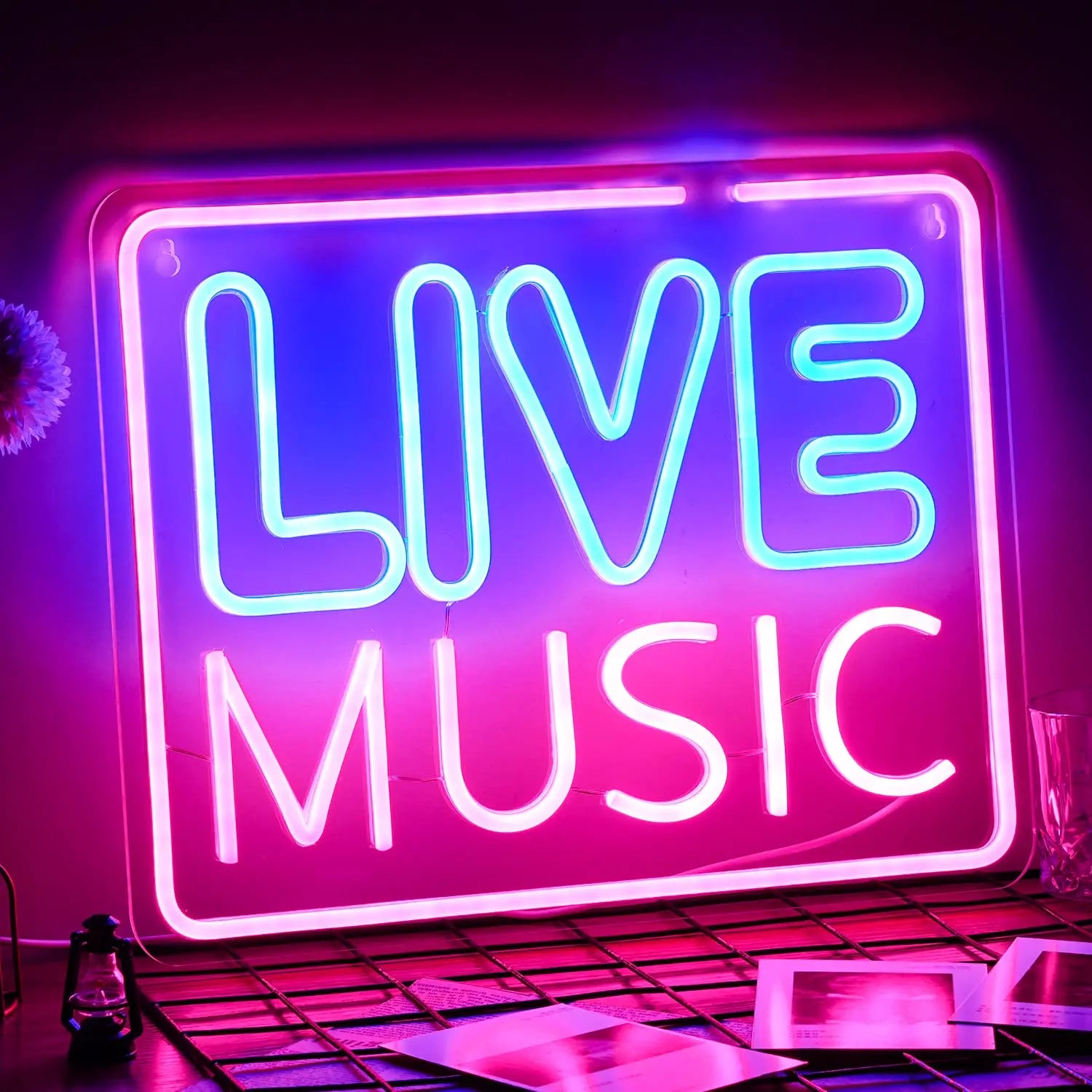 Live On Air Neon Sign Led Neon Signs Wall Decor Live On Air Lights Boys Room Game Room Decor Decor Studio Office Decoration Gift