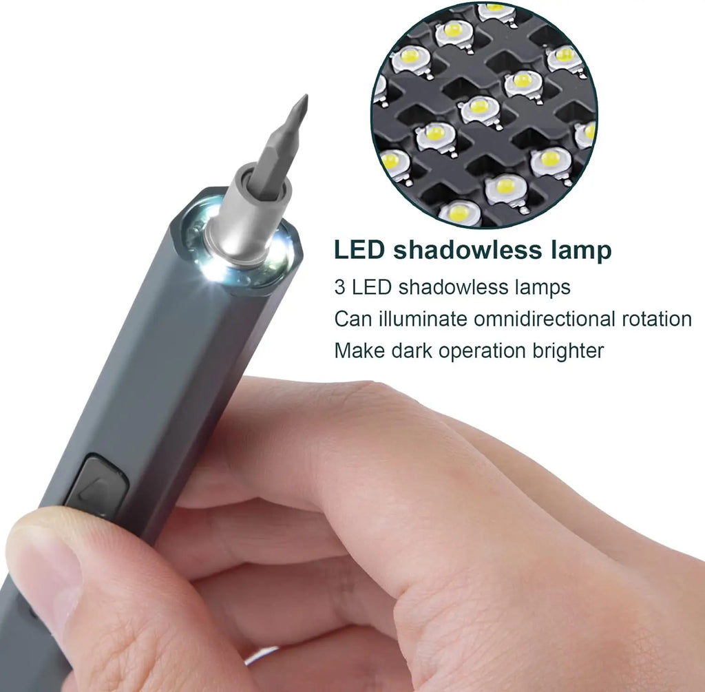 Cordless Electric Screwdriver Set 12/39/50 in 1 Precision Power Tool Magnetic Screw Driver Bit Fast Charging Repair Tool Kit