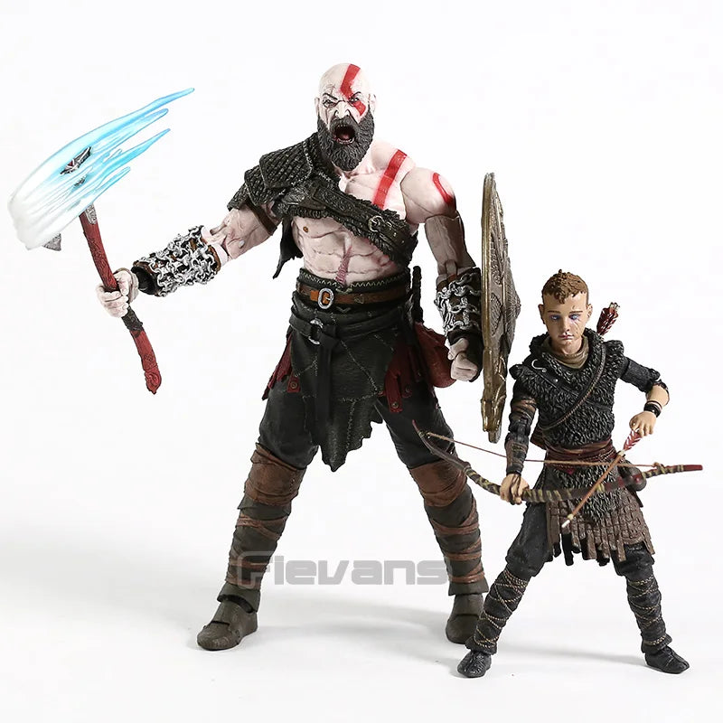 NECA God of War Kratos & Atreus 7 Inches Action Figure with Accessories Model Figure Toy