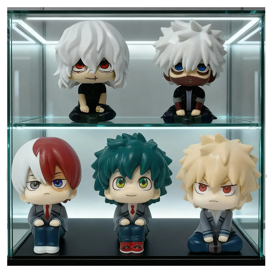 9-10cm My Hero A cademia PVC Anime Figurine Tomura Shigaraki / Izuku Midoriya / Katsuki Bakugo / Shoto Todoroki Collectible Toy