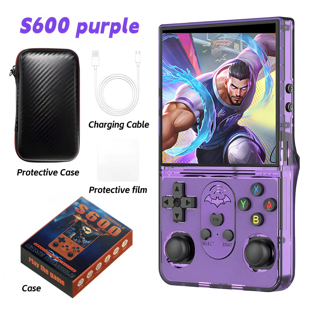 Open Source S600 Retro Handheld Video Game Console  Linux System 4.0 Inch IPS Screen Portable Game Player 18000+ Games Gift