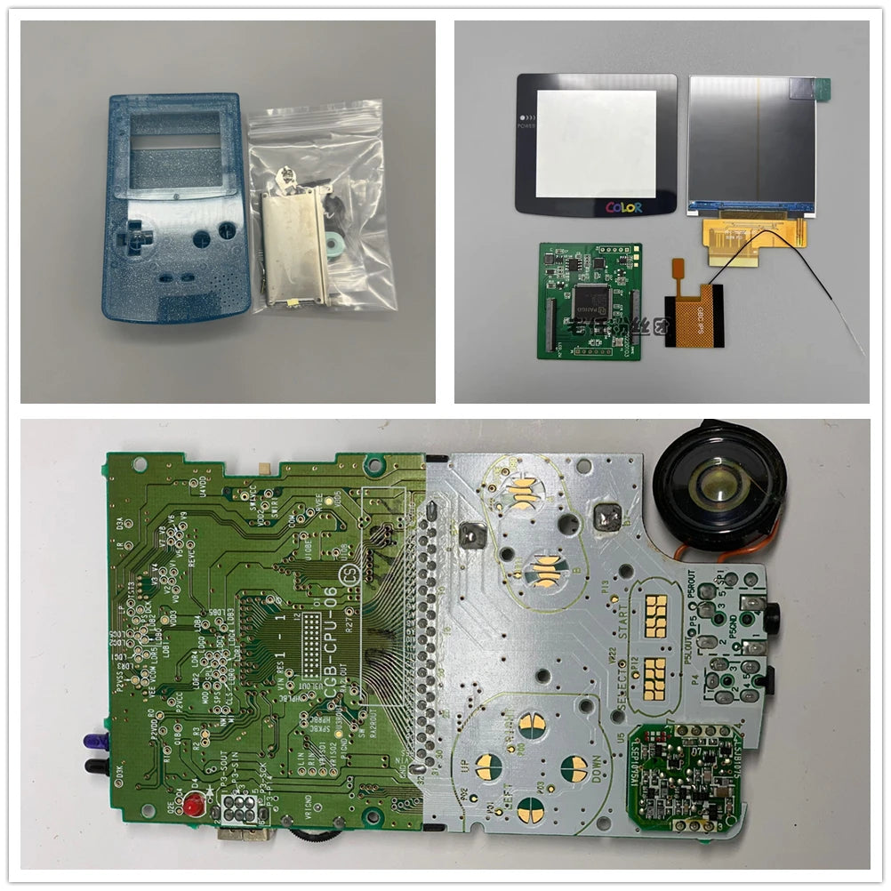 GBC New Casing and Original Motherboard 2.6 Inch LCD Display Screen for GAMEBOY COLOR GBC IPS LCD Retro Handheld Game Console
