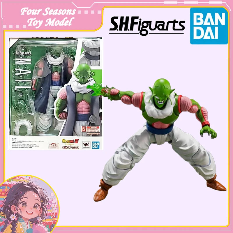 Fast Shipping Bandai Anime DRAGON BALL SHF Namek Neil Original Model Toys Action Figure Collectible Ornament Children Christmas