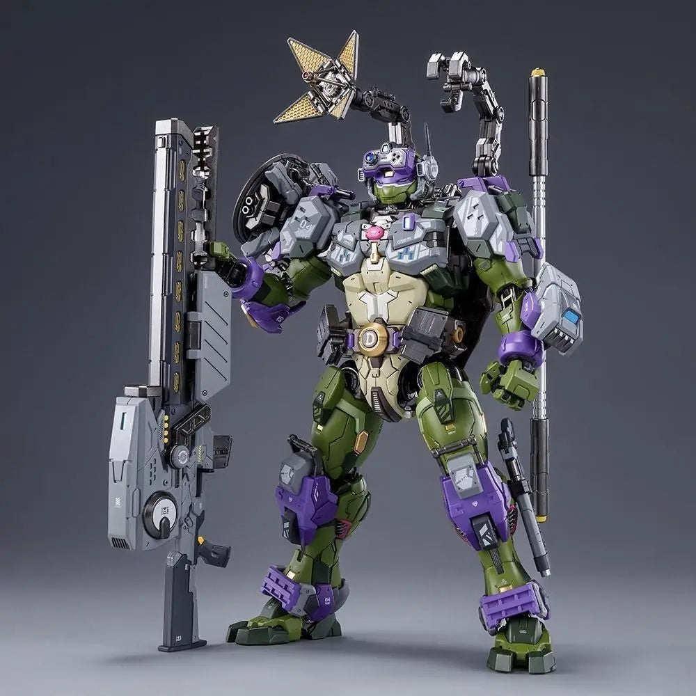 In Stock HEATBOYS Finger-snap Ninja Turtle Figure Donatello Donny Alloy Ninja Turtle Toy Mecha Model Action Figure Model Toy