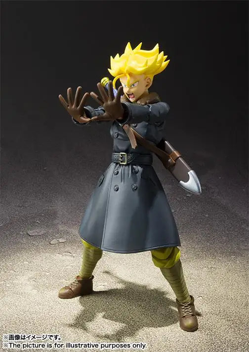 100% Original Bandai Shf Sh Figuarts Dragon Ball Xenoverse Edition Trunks Action Figures Anime Model Toys Collection