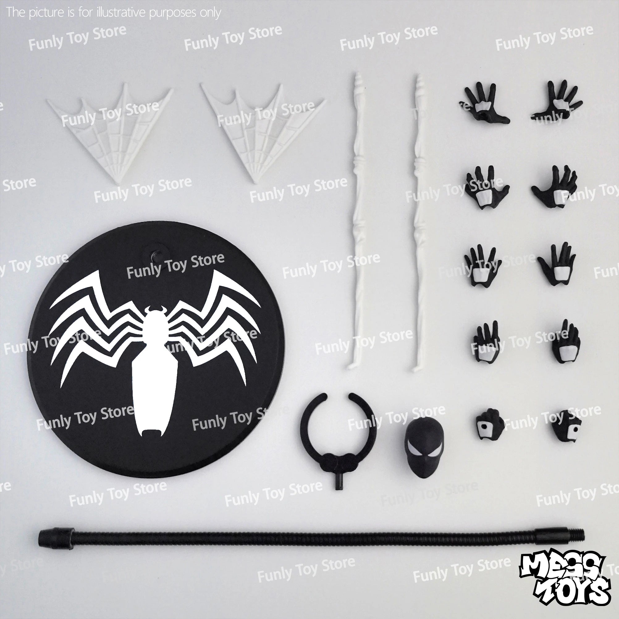 In Stock Mess Toys Spider Man Symbiote Spiderman Messtoys Black Suit Neighbor Scarlet Spider Anime Action Figure Gifts Toys