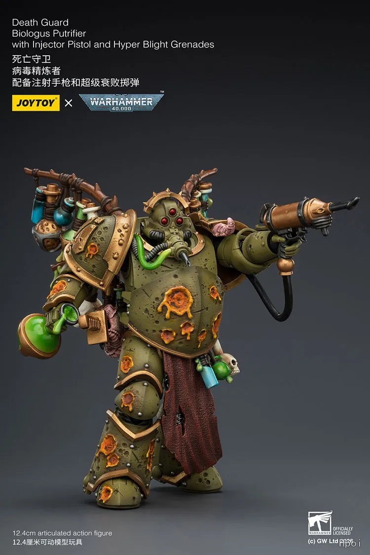 【Pre-sale】1/18 JOYTOY Warhammer 40K Death Guard Biologus Putrifier Action Figure Model
