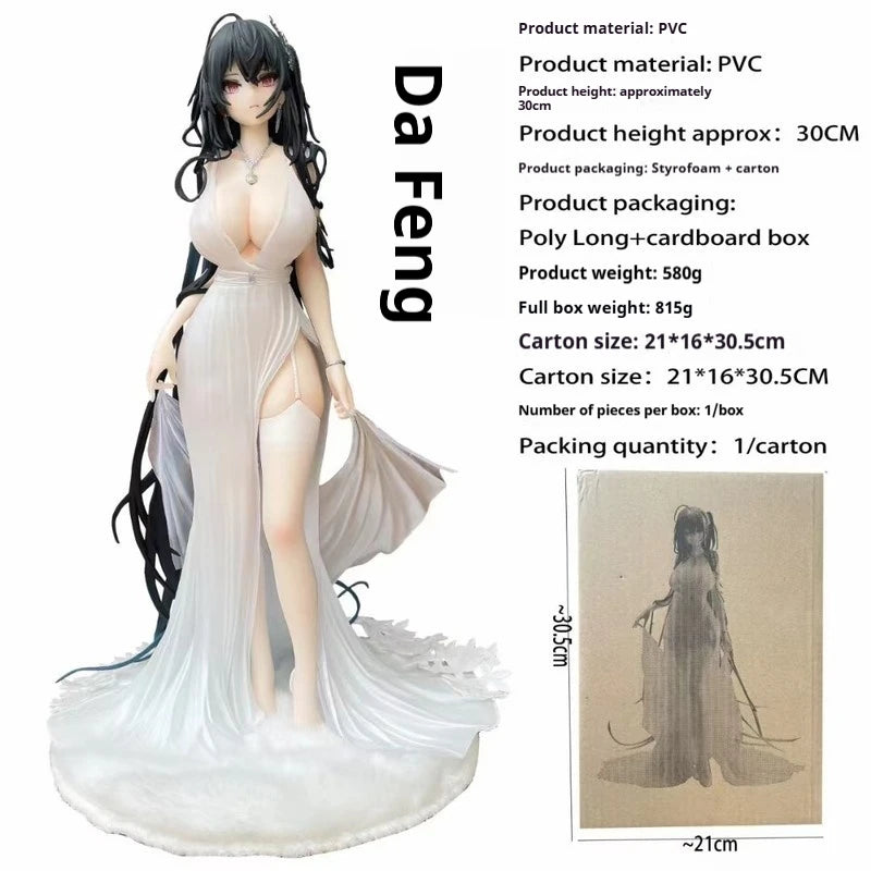 Azur Lane Zeremonielles Kleid Taiho Actionfigur Anime Schönes Mädchen Animationsmodell Desktop-Computergehäuse Dekoration Spielzeug Geschenke