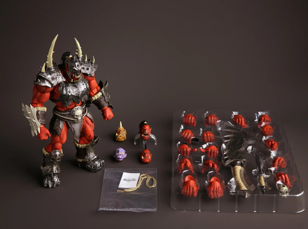 Metytoyz Adventurer World Red Orc Ork Captain Corrup Devil Orc Swordsman Action Figure Special Edition