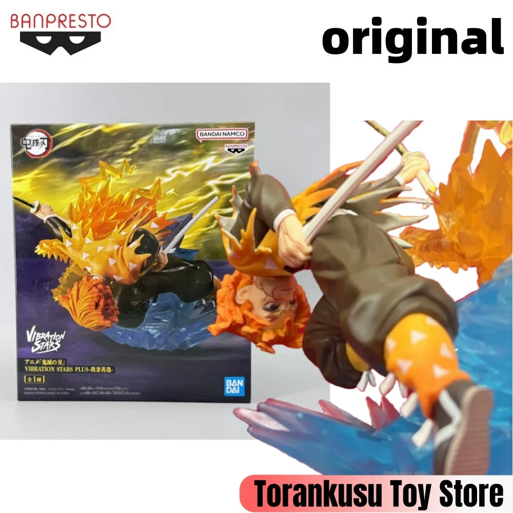 Banpresto Demon Slayer: Kimetsu no Yaiba Anime Agatsuma Zenitsu Vibration Stars Action Figures Model Figurine Original Toys