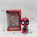 Marvel Deadpool & Wolverine Q Version Action Figures Dogpool Anime Collection Bobblehead Figures Ornament Birthday Gift Kids Toy