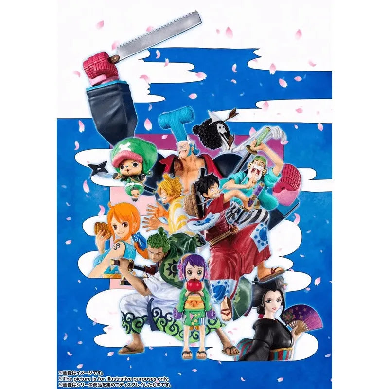 Auf Lager BANDAI Original Figuarts ZERO ONE PIECE Nami Kimono Wano Land Kunoichi Anime Figur Geburtstag Präsentieren Spielzeug Geschenke