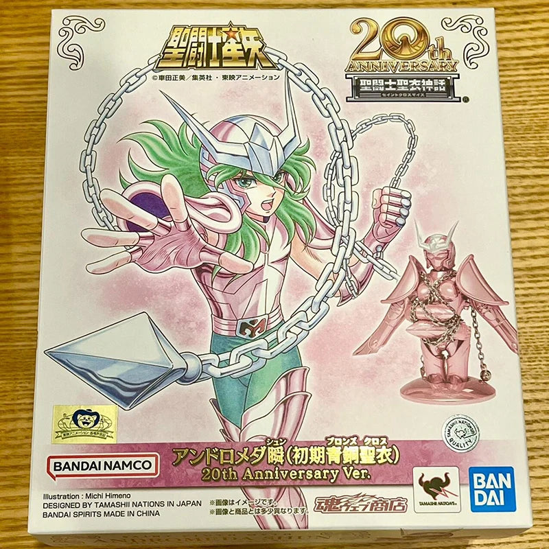 Original Bandai SAINT CLOTH MYTH Andromeda Shun 20th Anniversary In Stock Anime Action Collection Figures Mode Toys