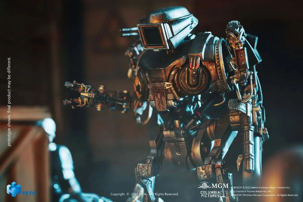 Hiya Toys ROBOCOP 2: Battle Damage RoboCain 1:18 Scale 5 Inch Action Figure Anime Model Toys for Boys Gifts Original Box
