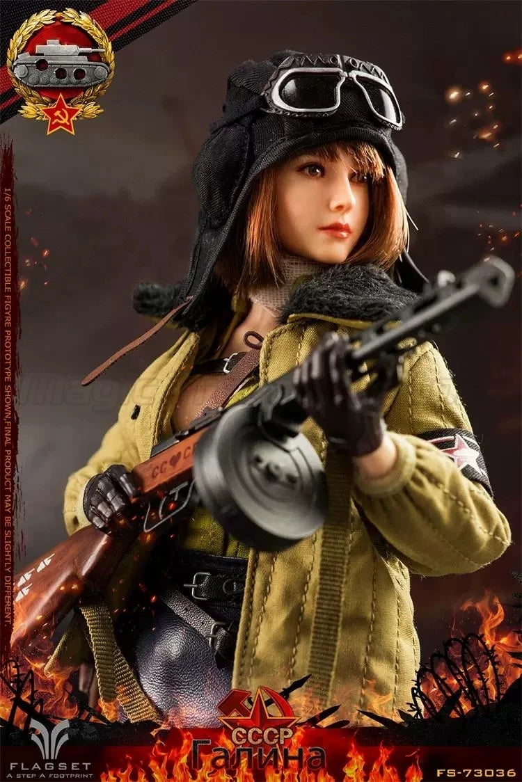 【MT】Original FLAGSET FS73036 Red Alert Soviet Tank Zhongwei 1/6 Action Figure Toy Collection